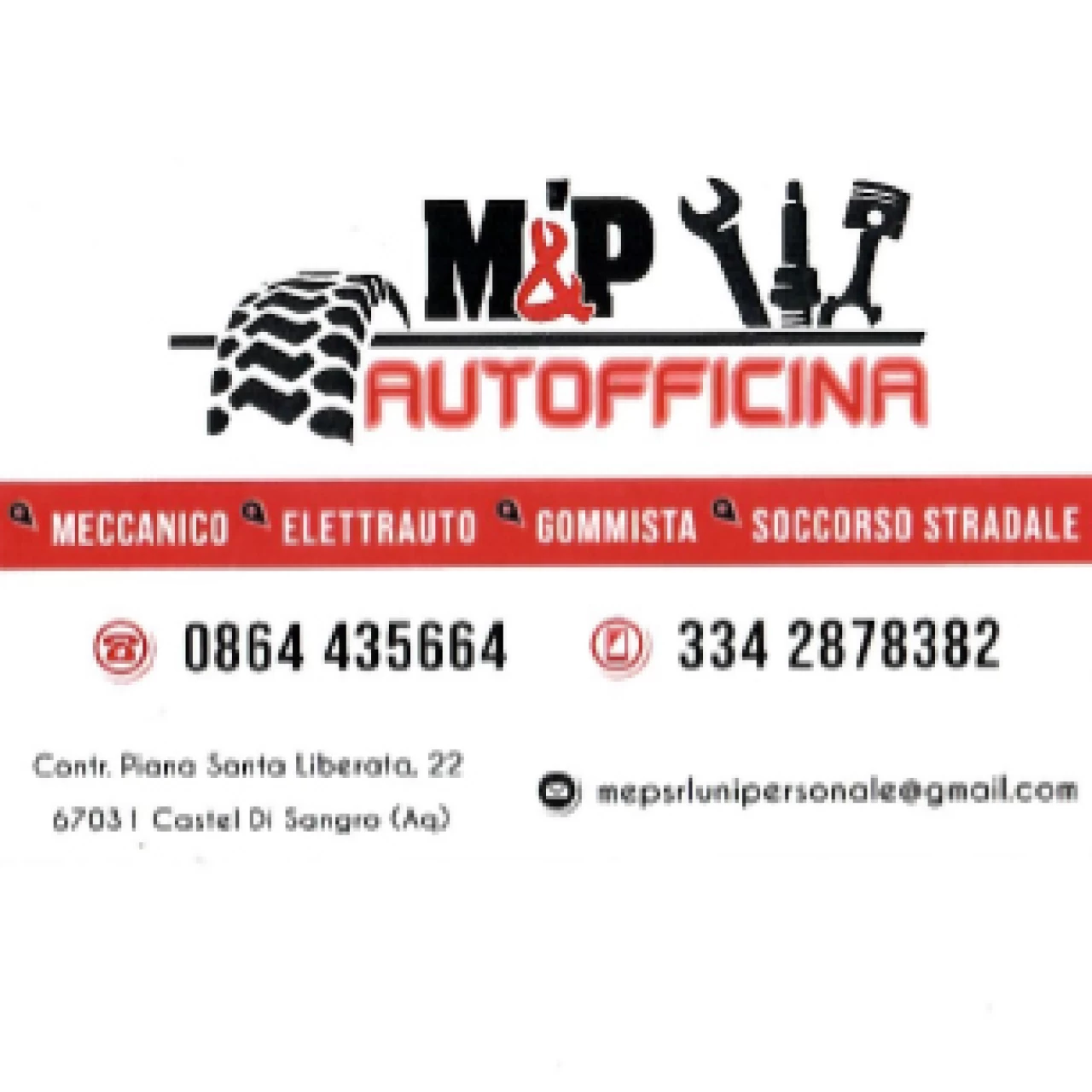 Banner M&P Autofficina Castel Di Sangro 306 per 306 pixel
